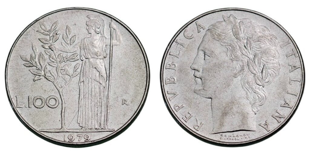 ITALIJA 100 lira 1979 XF