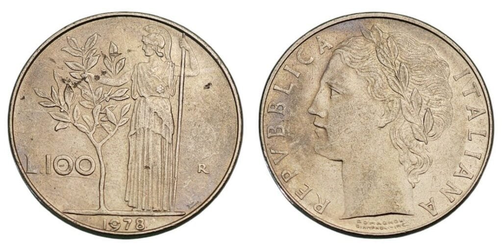 ITALIJA 100 lira 1978. XF