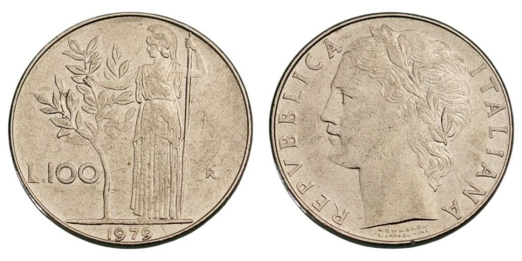 ITALIJA 100 lira 1979 XF
