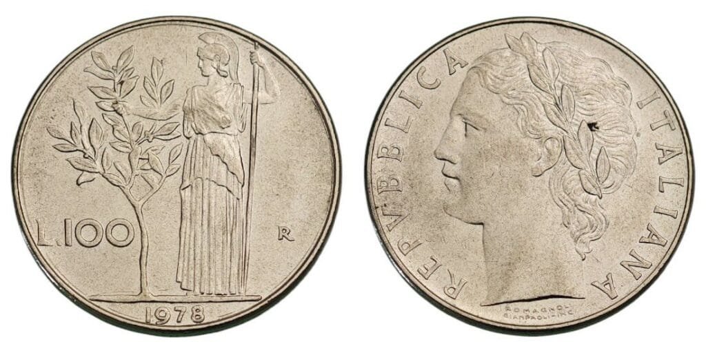 ITALIJA 100 lira 1978. XF