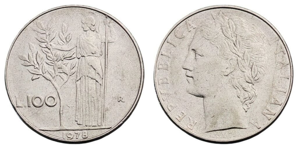 ITALIJA 100 lira 1978. VF