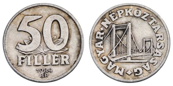 HUNGARY 50 filler 1984 VF