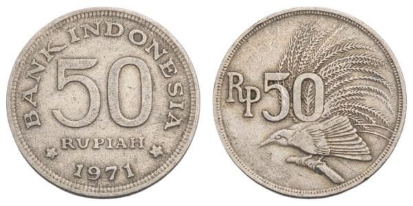 INDONESIA 50 rupiah 1971 VF