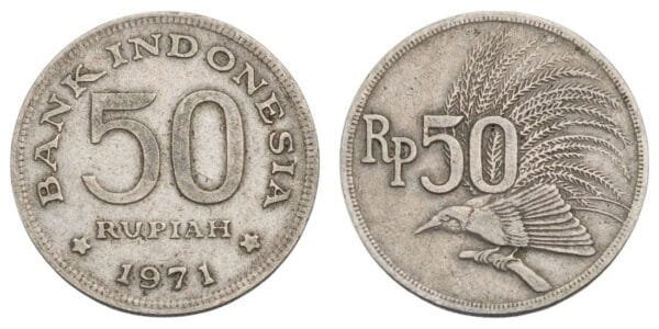 INDONESIA 50 rupiah 1971 VF