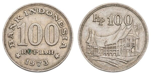 INDONESIA 100 rupiah 1973 VF