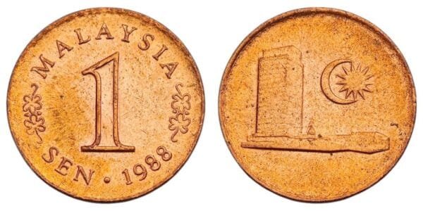 MALAYSIA 1 sen 1988 XF