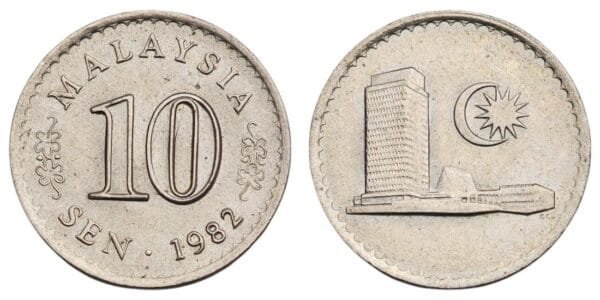 MALAYSIA 10 sen 1982 XF