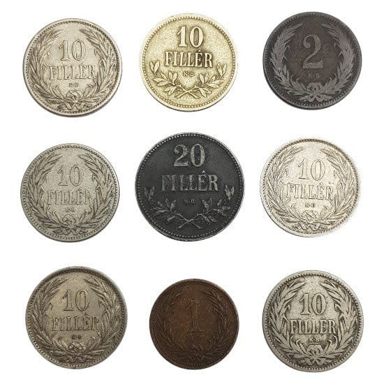 HUNGARY coins lot / 9 pcs.