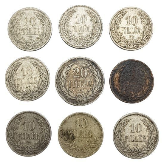 HUNGARY coins lot / 9 pcs.