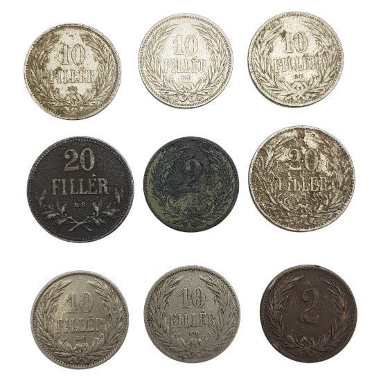 HUNGARY coins lot / 9 pcs.