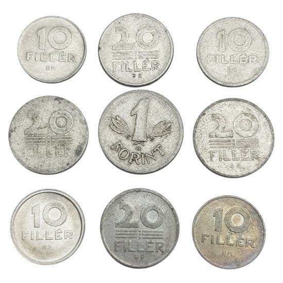 HUNGARY coins lot / 9 pcs.