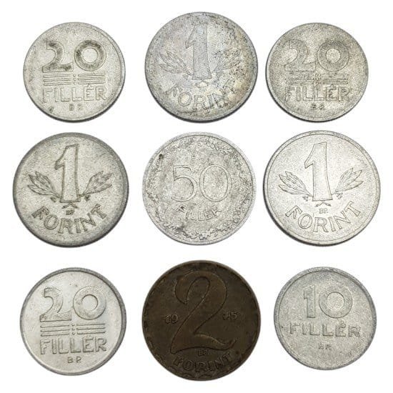 HUNGARY coins lot / 9 pcs.
