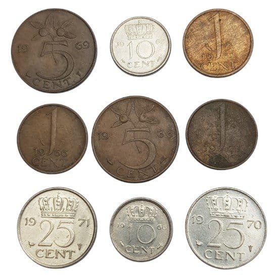 NETHERLANDS coins lot / 9 pcs.