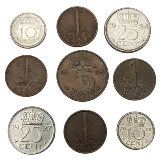 NETHERLANDS coins lot / 9 pcs.