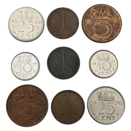NETHERLANDS coins lot / 9 pcs.