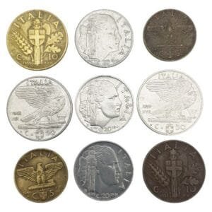 ITALY Kingdom / coins lot / 9 pcs.