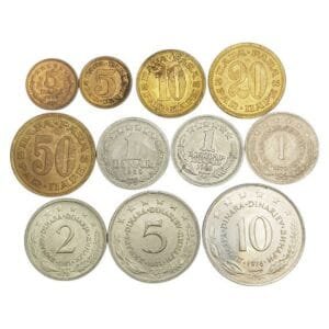 YUGOSLAVIA coins lot / 11 pcs.