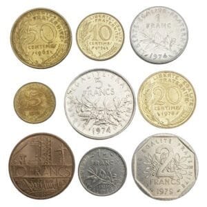 FRANCE coins lot / 9 pcs.