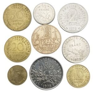 FRANCE coins lot / 9 pcs.