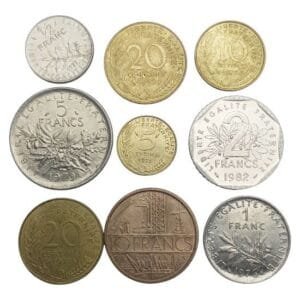 FRANCE coins lot / 9 pcs.