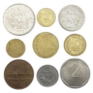 FRANCE coins lot / 9 pcs.