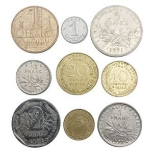 FRANCE coins lot / 9 pcs.