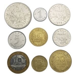 FRANCE coins lot / 9 pcs.