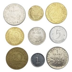 FRANCE coins lot / 9 pcs.