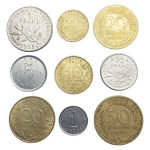 FRANCE coins lot / 9 pcs.