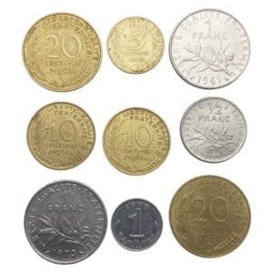 FRANCE coins lot / 9 pcs.