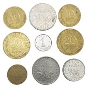 FRANCE coins lot / 9 pcs.