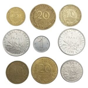 FRANCE coins lot / 9 pcs.