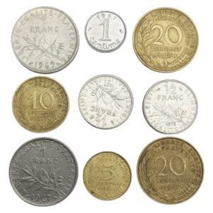 FRANCE coins lot / 9 pcs.