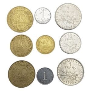 FRANCE coins lot / 9 pcs.