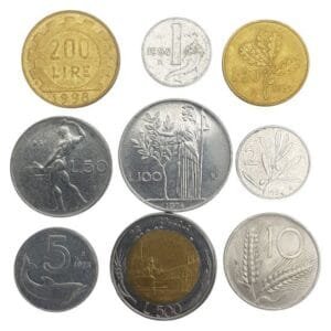 ITALY coins lot / 9 pcs.