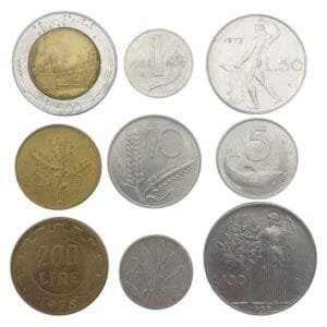 ITALY coins lot / 9 pcs.