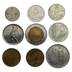 ITALY coins lot / 9 pcs.