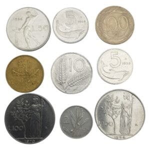 ITALY coins lot / 9 pcs.