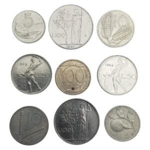 ITALY coins lot / 9 pcs.