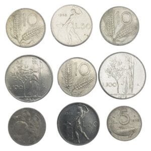 ITALY coins lot / 9 pcs.