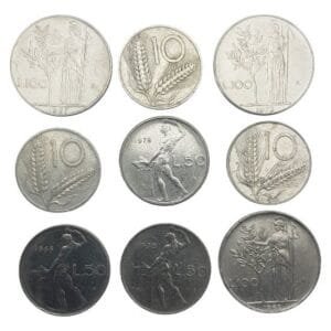 ITALY coins lot / 9 pcs.