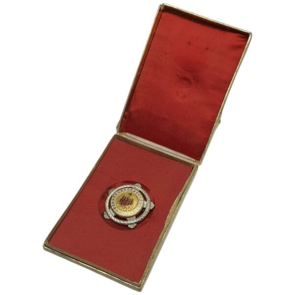YUGOSLAVIA Order of Fraternity and Unity with Silver Wreath, 2nd class, 5 torches, numbered, with pin, in white case