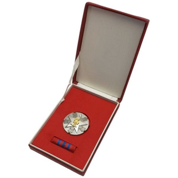 YUGOSLAVIA Order for the Merit for the People, 3rd class, horizontal pin, in case, ribbon