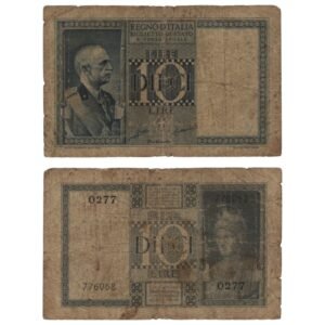 ITALY 10 lire 1939 F