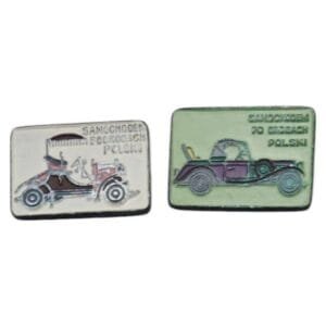 POLAND Old cars / vintage lapel pins lot / 2 pcs.