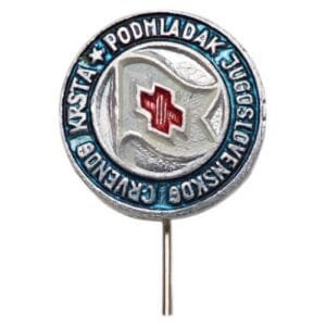YUGOSLAVIA Red Cross Youth vintage lapel pin
