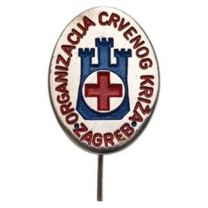 CROATIA Red Cross Zagreb vintage lapel pin