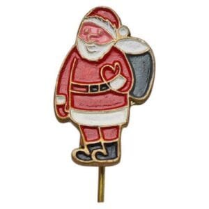 YUGOSLAVIA Santa Claus vintage lapel pin