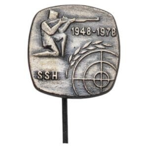CROATIA Rifle Shooting Association vintage lapel pin
