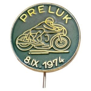 CROATIA Preluk Rijeka Opatija / 1974 Motocycle Championship / vintage lapel pin